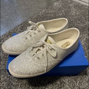 Keds Women's Sparkle Sneakers - Silver Glitter